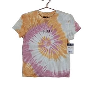 REEF Tie Dye Short Sleeve Tee Size XS
